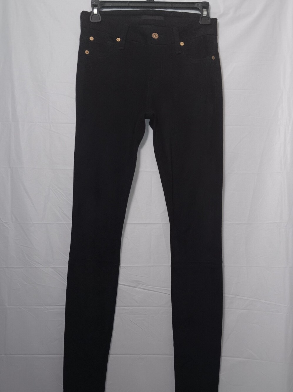 7 FOR ALL MANKIND STRECTH SUEDE TOUCH ANKLE SKINNY PANTS